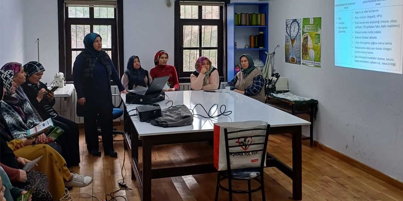 Kırıkkale'de Serviks Kanserine karşı bilgilendirmeler sürüyor