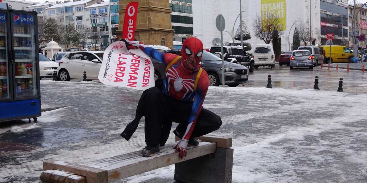 Yerli örümcek adam Kırıkkale lezzetlerini tadacak