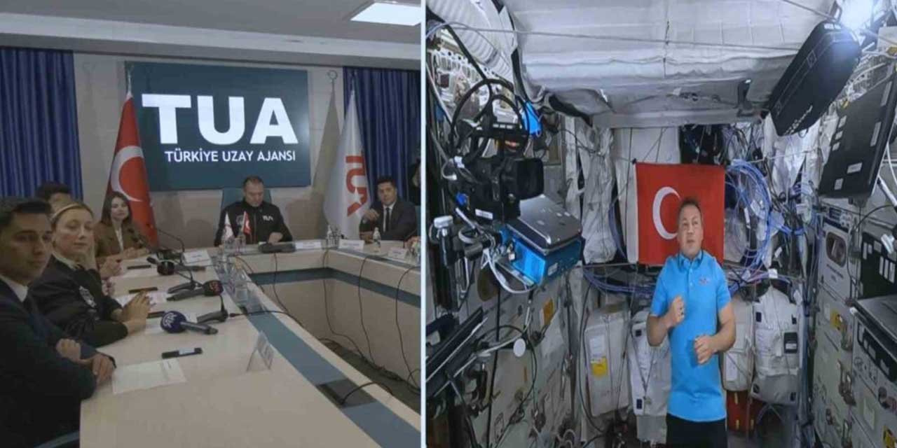 Uzaya çıkan ilk Türk Gezeravcı, basın mensuplarının sorularını yanıtladı