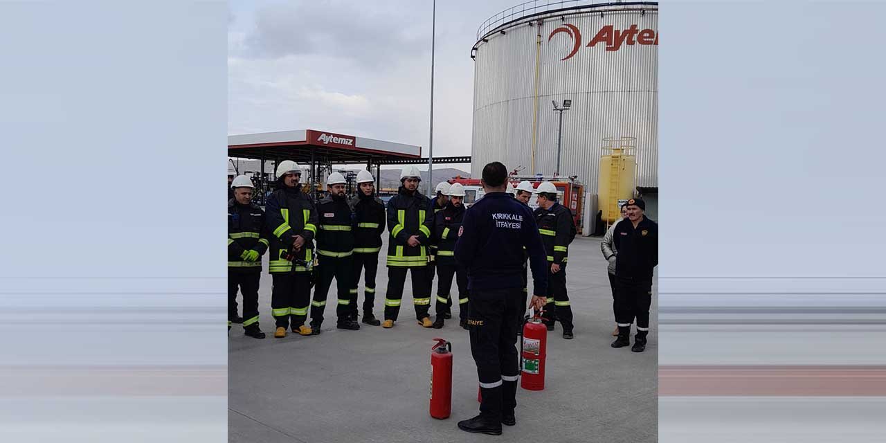 Kırıkkale İtfaiyesi eğitimlerini sürdürüyor