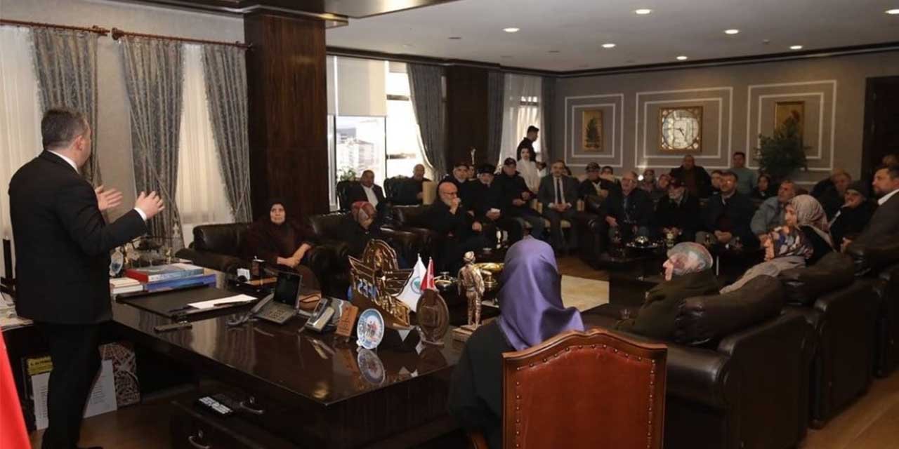 Şehit yakınları ve gazilerden Pursaklar Belediye Başkanı Çetin’e ziyaret