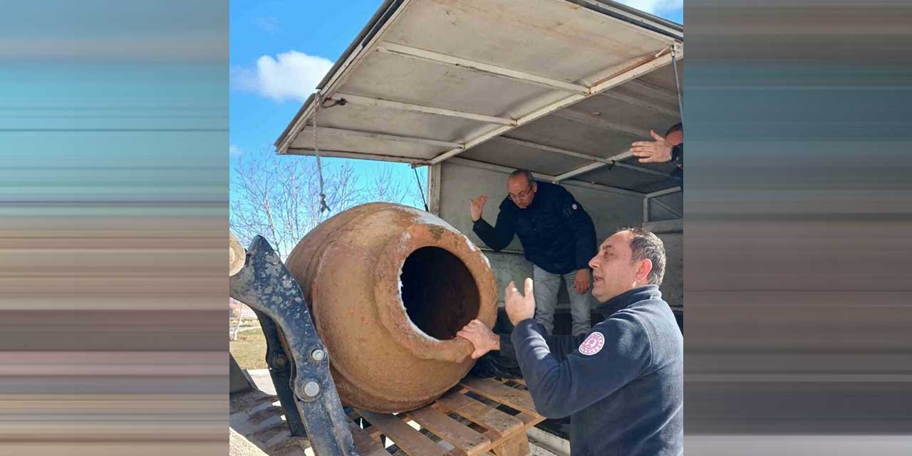 Ortaköy’de Roma dönemine ait küp bulundu