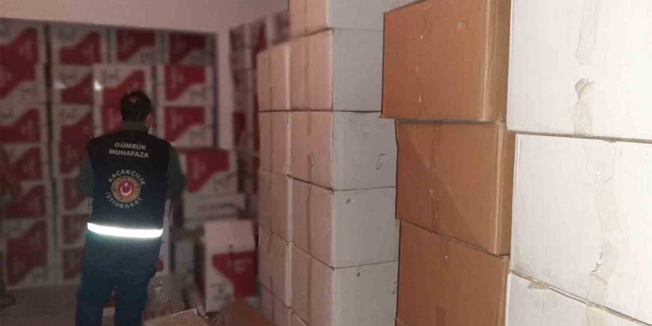 Ankara’da 3 milyon 244 bin TL’lik kaçak makaron ele geçirildi!