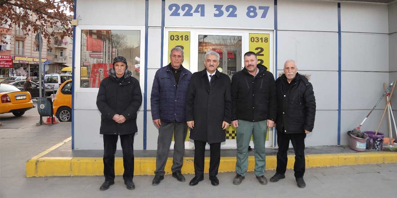 Vali Makas'tan taksici esnafına ziyaret