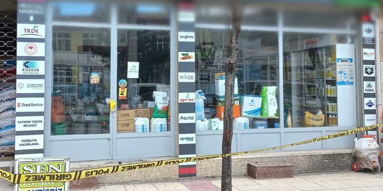 İşyerine ve otomobile kurşun astılar