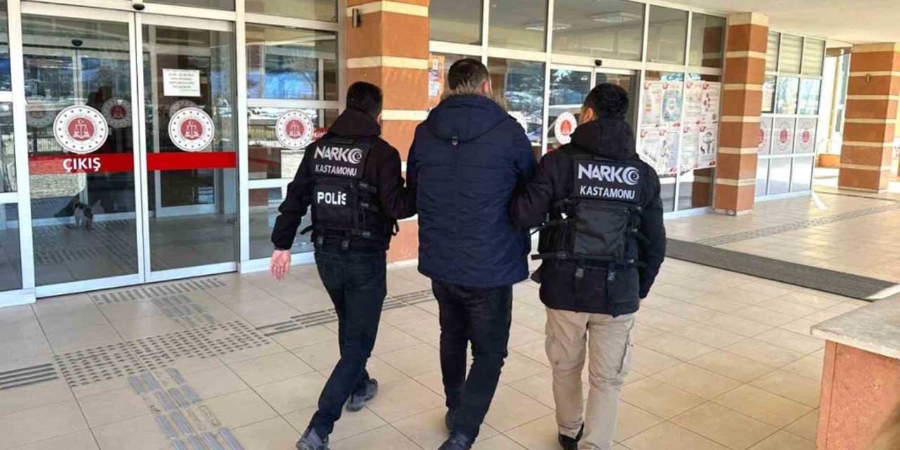 Uyuşturucudan hapis cezası olan şahıs tutuklandı