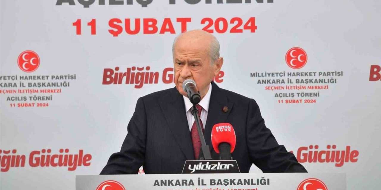Bahçeli: "Hem DEM’lenen CHP’de bulunup hem Ülkücülük iddiasını dillendirmek şiddetli bir çelişkidir"