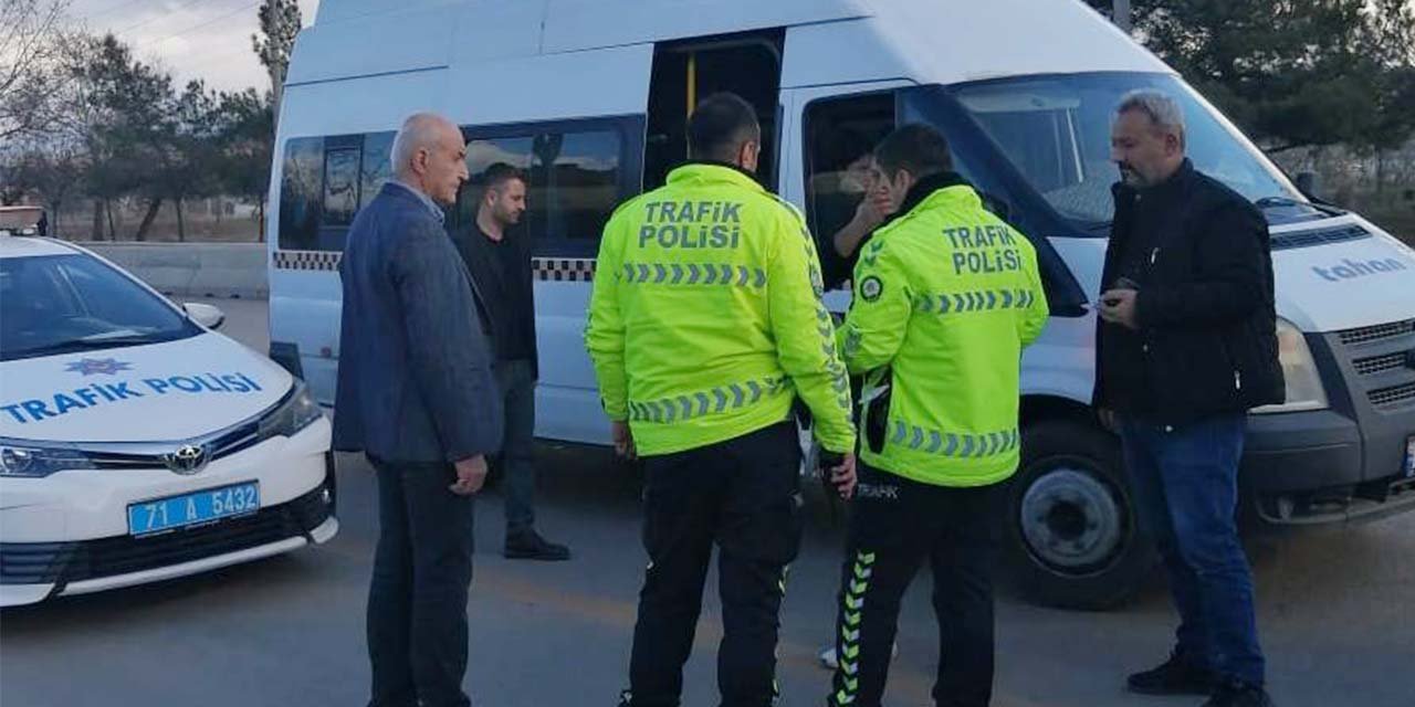 Kırıkkale’de servis araçlarına denetim
