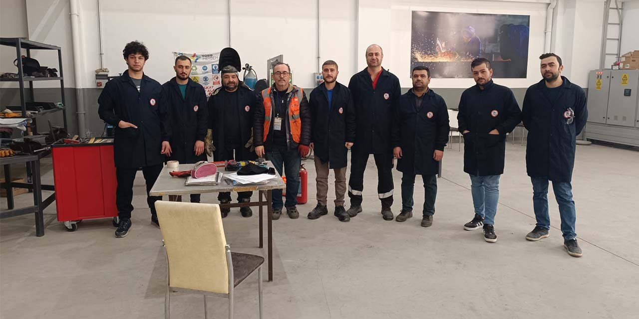 Kırıkkale’de çelik kaynak sınavında ter döktüler