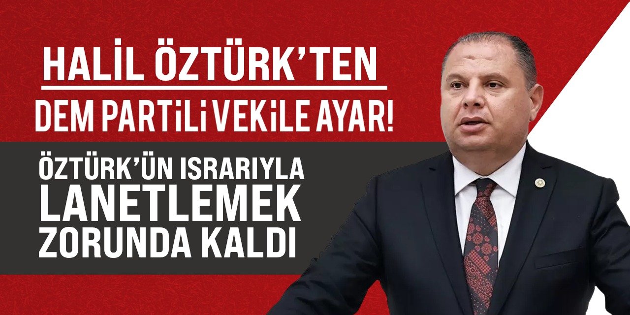 Milletvekili Öztürk’ten DEM Partili vekile ayar!