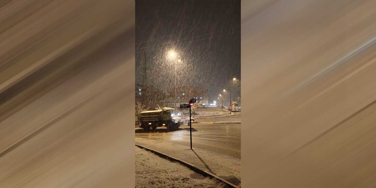 Başkentte kar yağışı başladı