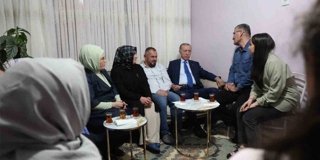 Cumhurbaşkanı Erdoğan iftarda bir vatandaşın evine misafir oldu