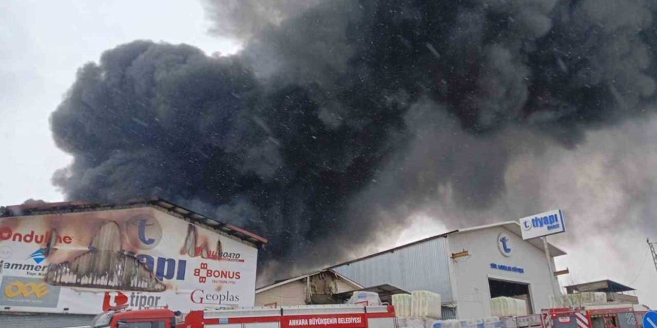 Ankara’da depoda yangın