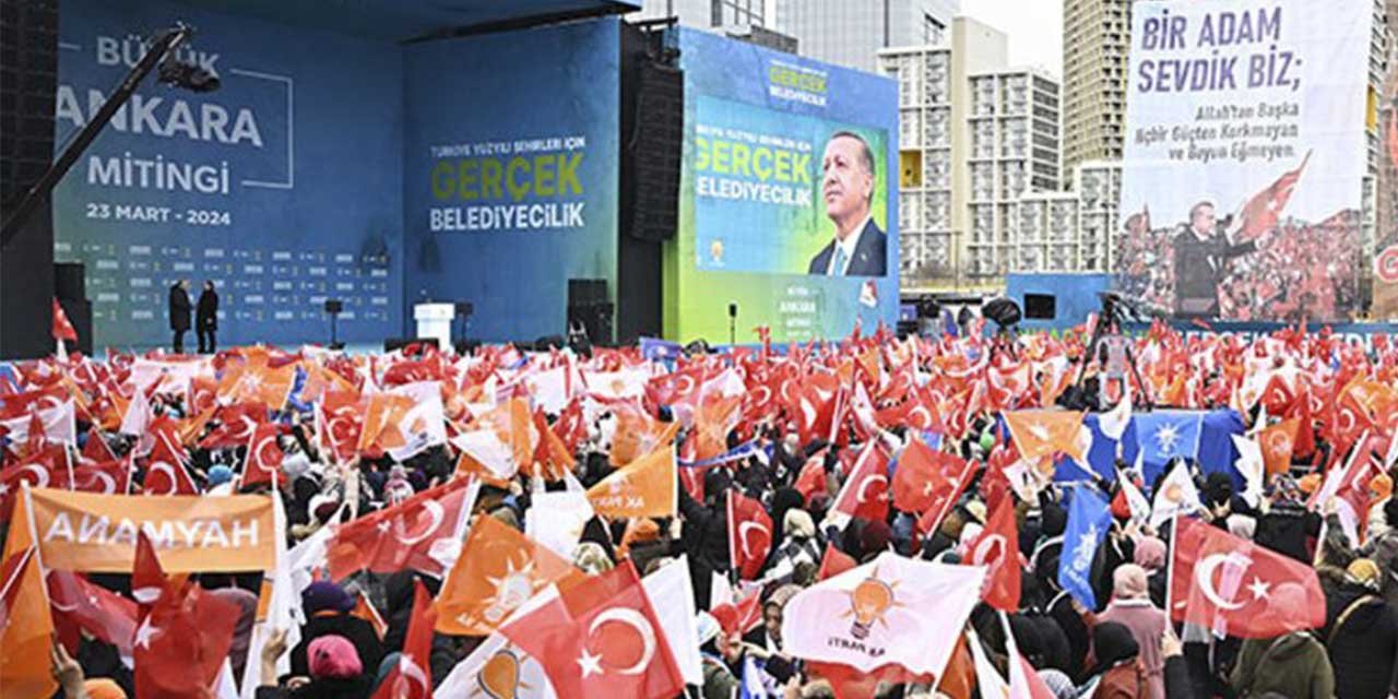 AK Parti’nin Ankara mitingine 200 bin kişi katıldı