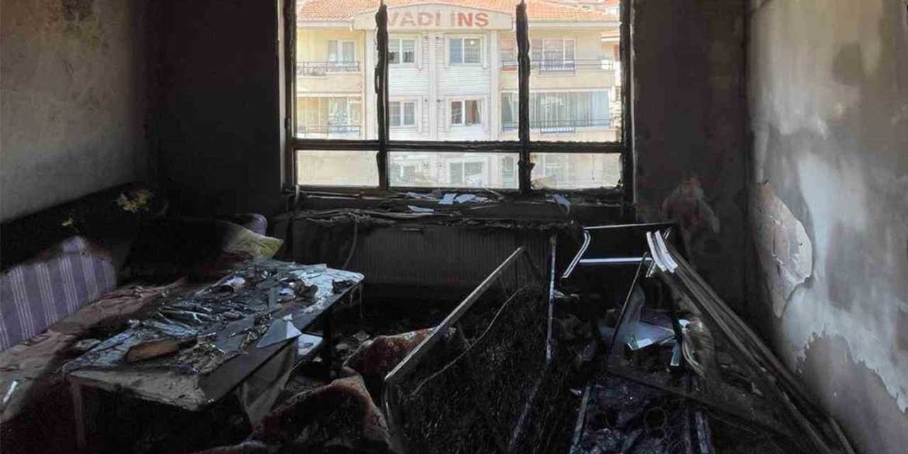 Hakkında tahliye kararı verilen kiracı oturduğu evi yaktı