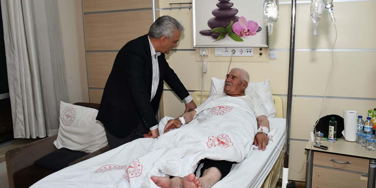 Vali Makas’tan hastalara moral ziyareti