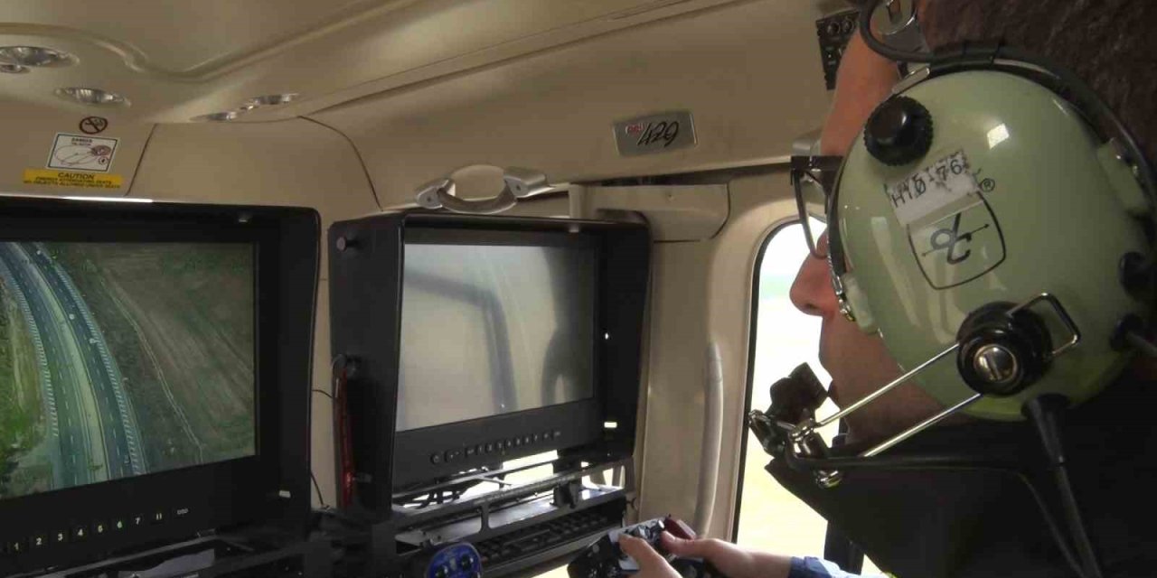 Bayram trafiği denetimlerine helikopterli destek