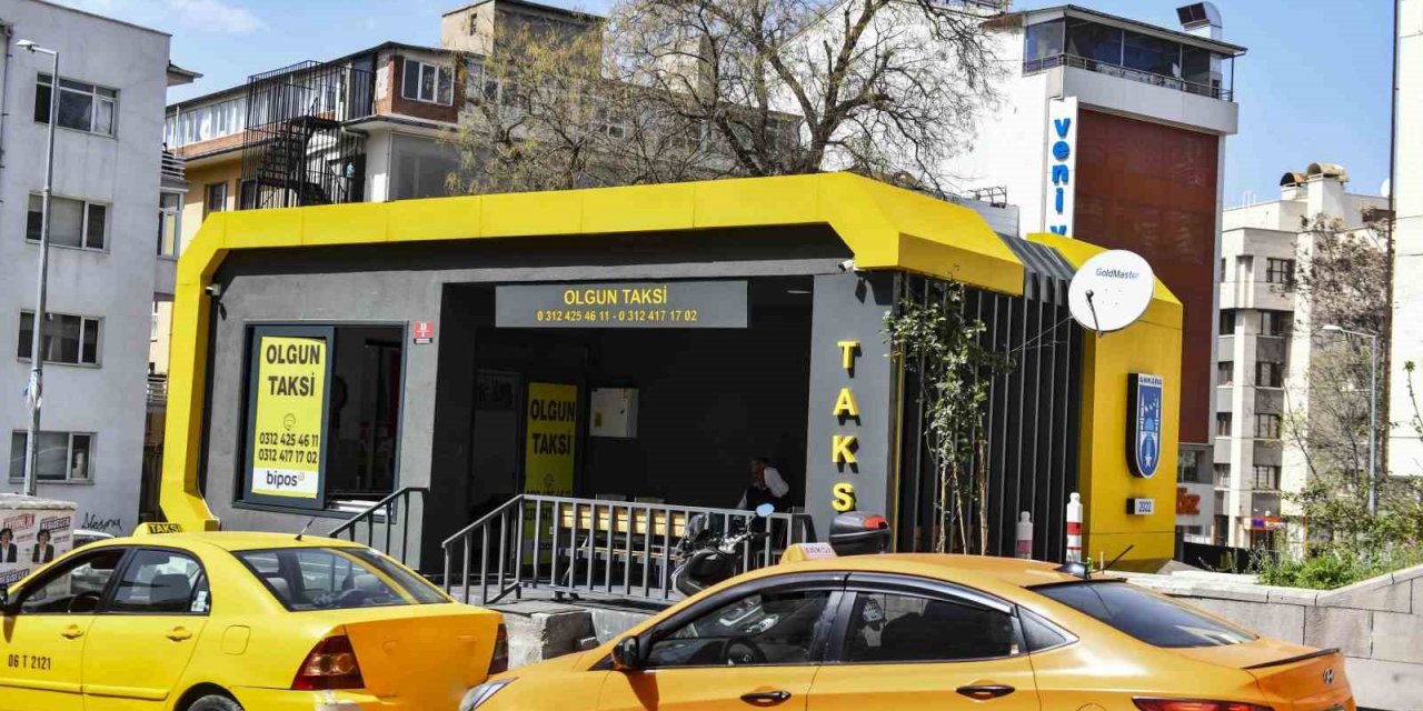 Başkette modern taksi duraklarının sayısı artıyor