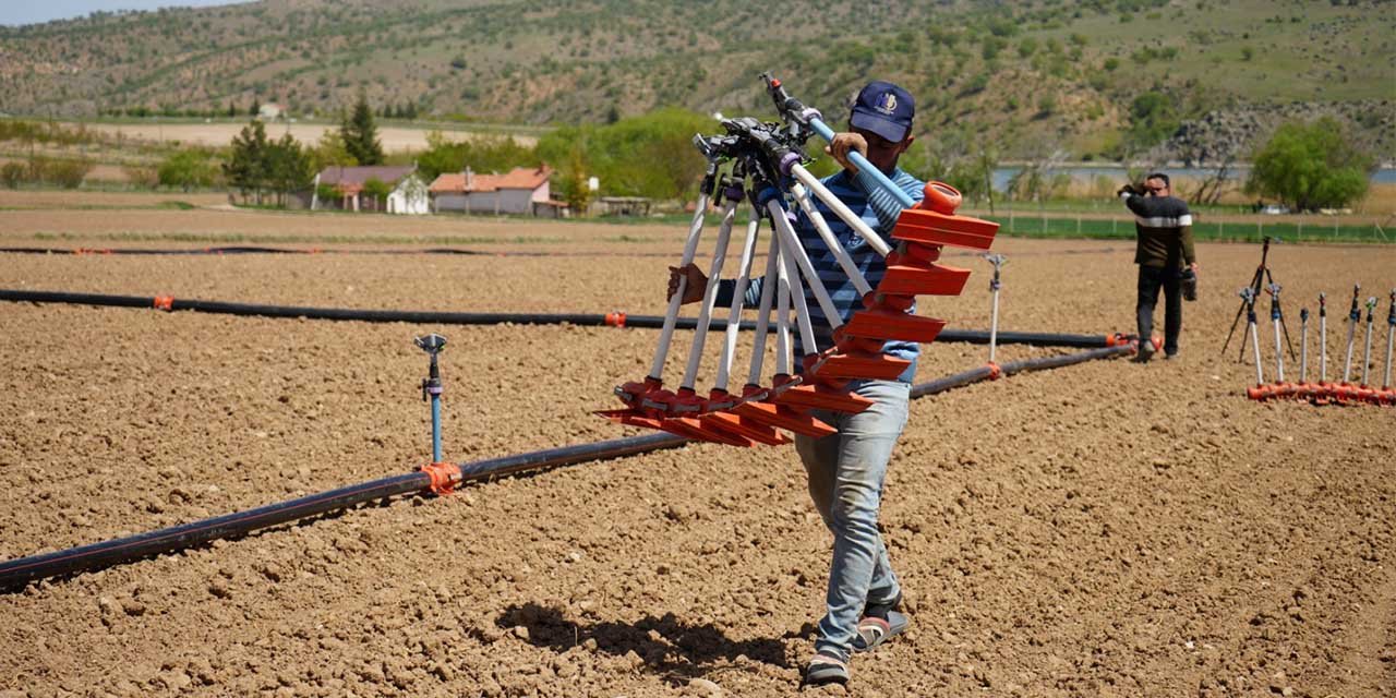 Kırıkkale’de çiftçilerden kuraklığa farklı çözüm