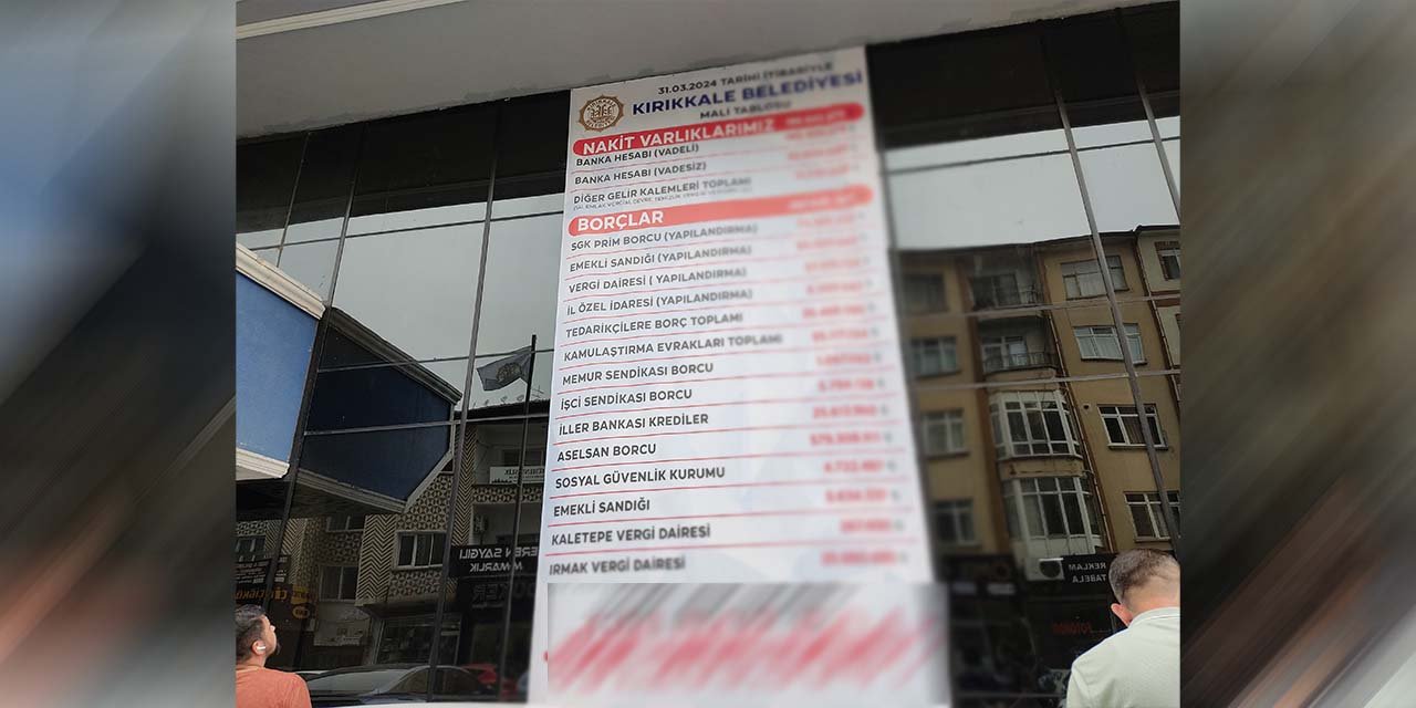 Kırıkkale Belediyesi’nin borcu açıklandı