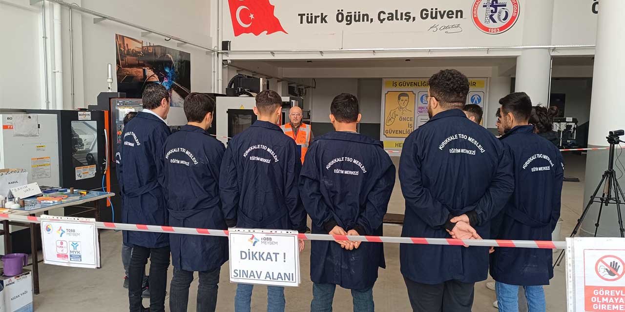 Kırıkkale’de 14 aday CNC sınavında ter döktü