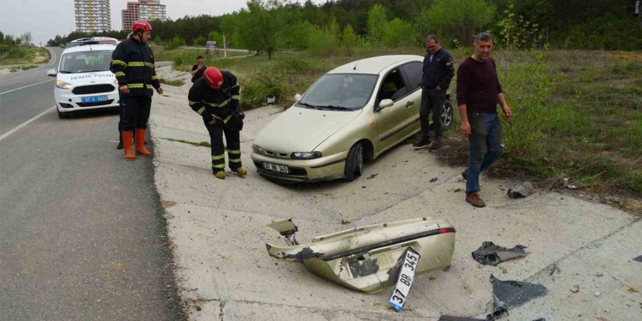 Kastamonu’da trafik kazası: 1 yaralı