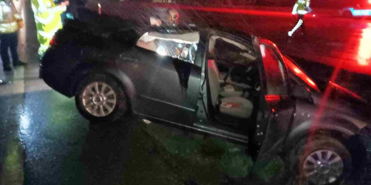 Kontrolden çıkan araç bariyere çarptı: 1 ölü, 5 yaralı