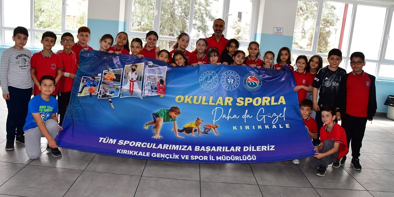 Kırıkkale’de okullarda spor projesi devam ediyor