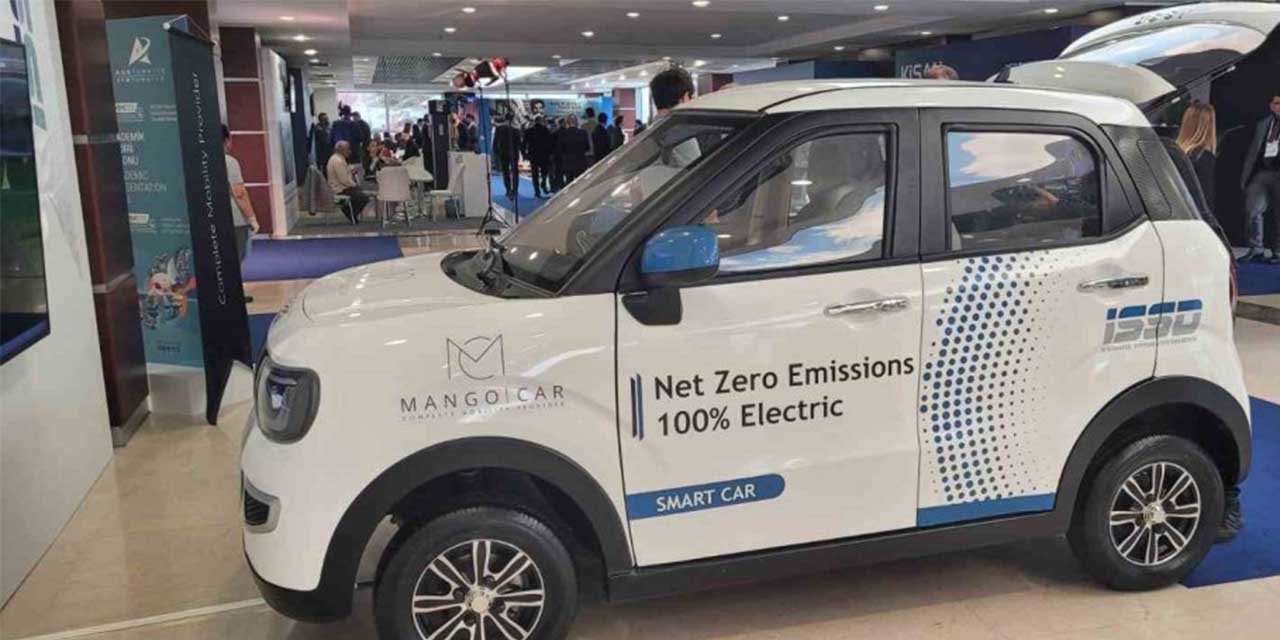 Yüzde yüz yerli ve elektrikli mini araç “Mango Car” Ankara’da tanıtıldı