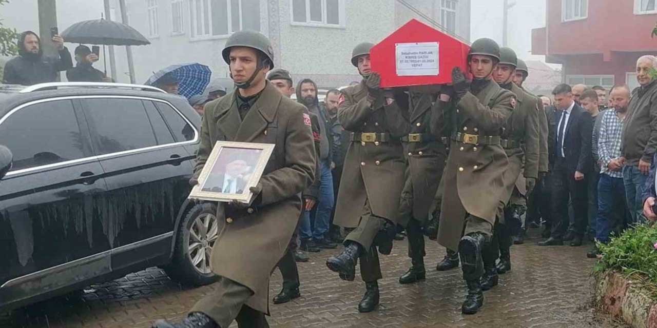 Trafik kazasında hayatını kaybeden Kıbrıs gazisi son yolculuğuna uğurlandı