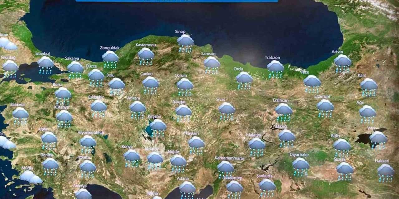 Hafta sonu tüm yurtta gök gürültülü sağanak bekleniyor