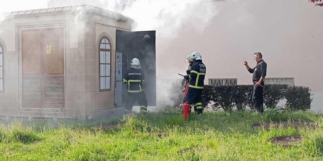 Aşırı yüklenme trafoda yangına sebep oldu