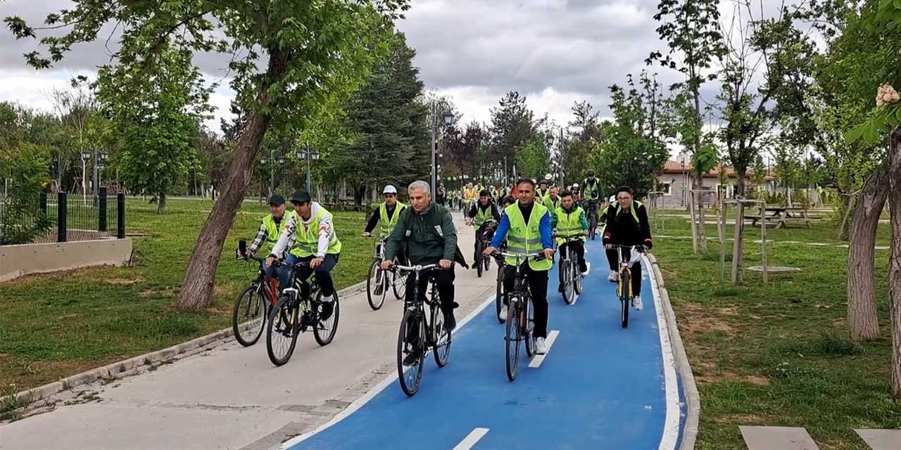 Kırıkkale'de pedallar sağlıklı yaşam için çevrildi