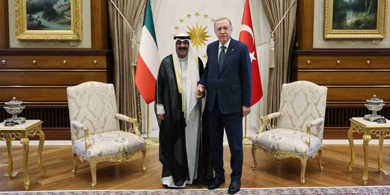 Cumhurbaşkanı Erdoğan, Kuveyt Emiri El Sabah ile bir araya geldi
