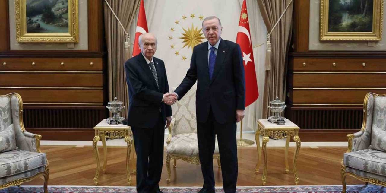 Cumhurbaşkanı Erdoğan, MHP Lideri Bahçeli ile görüştü