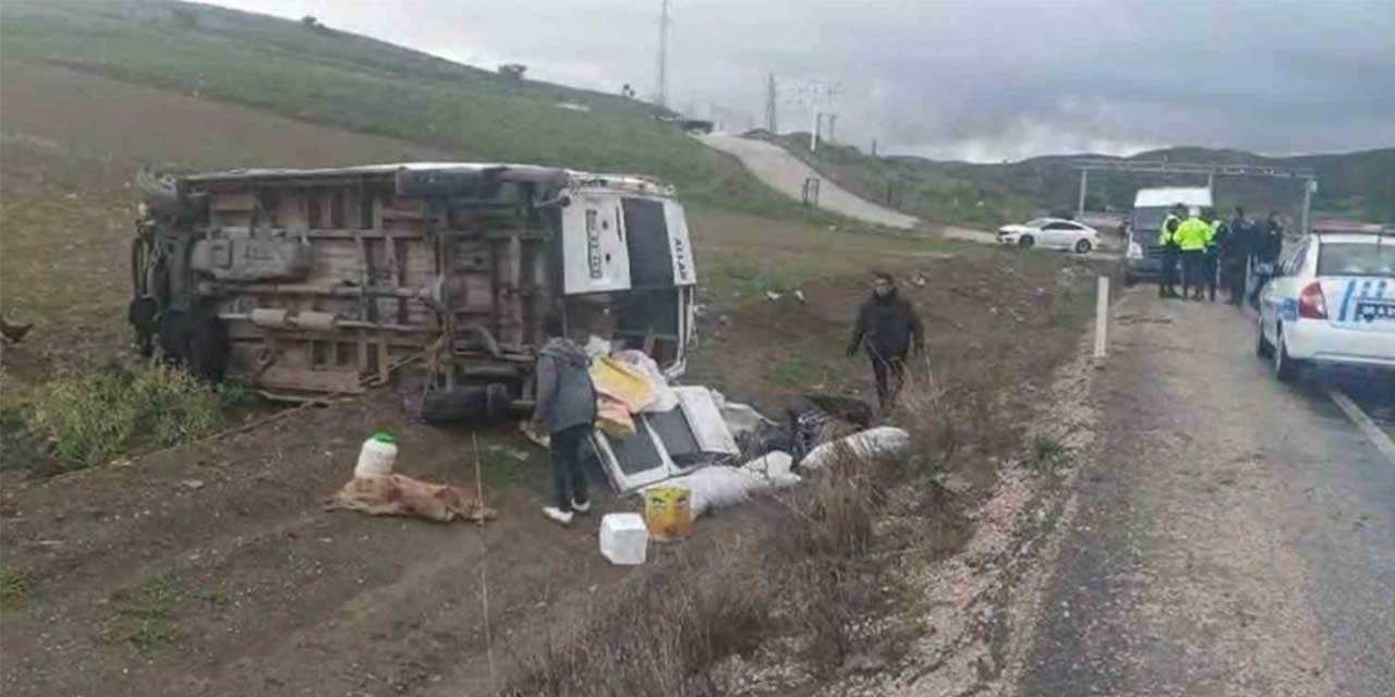 Ankara’da minibüs takla attı: 9 yaralı