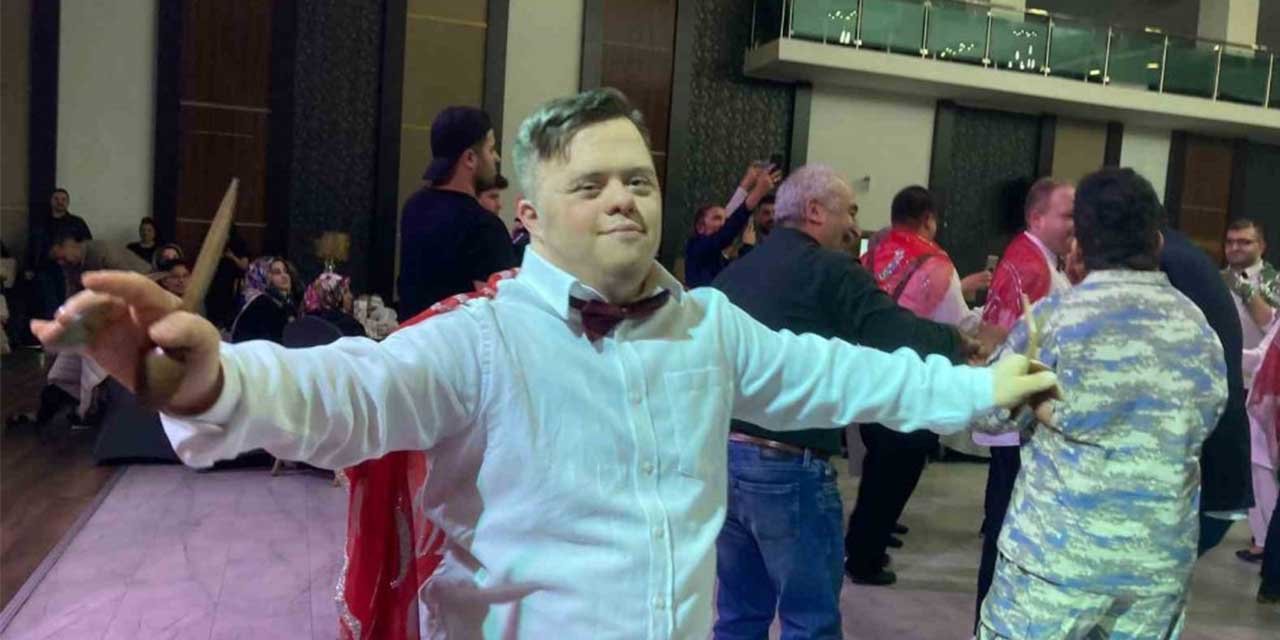 Engelli bireylerin asker kınasından renkli sahneler