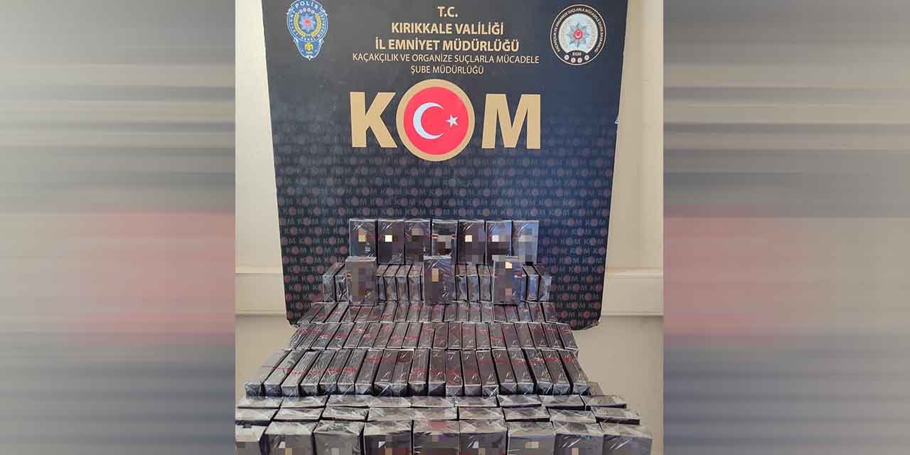 Kırıkkale’de kaçak sigara ele geçirildi