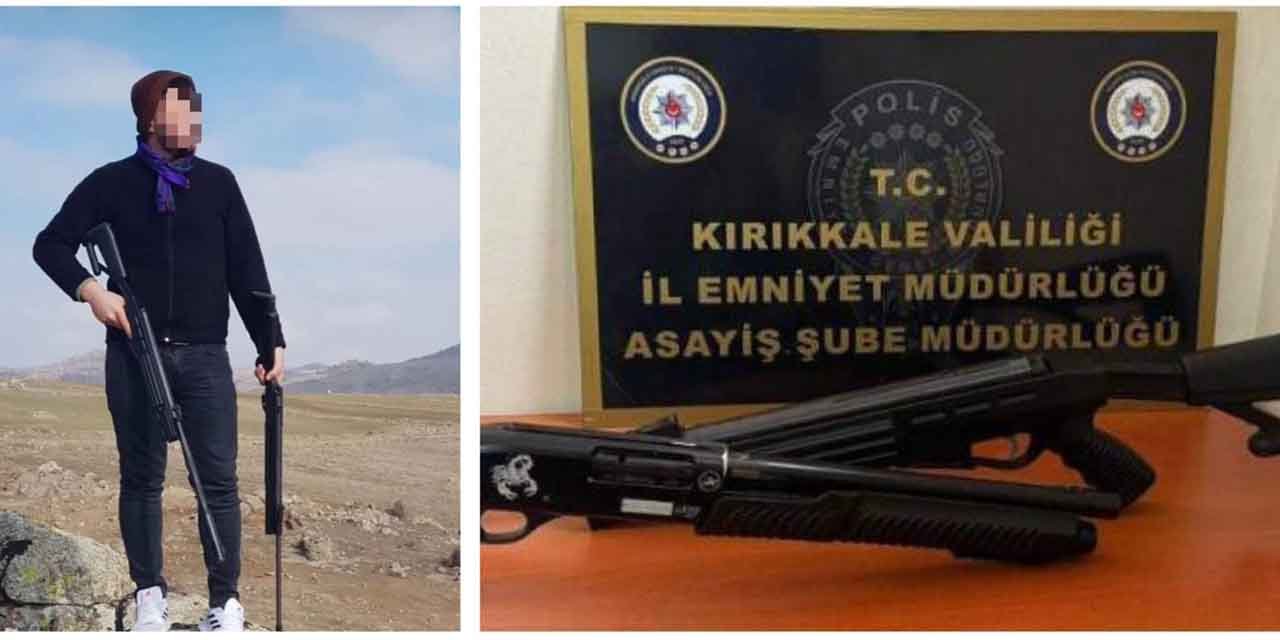 Silahlı fotoğraf paylaştı, Emniyet yakaladı