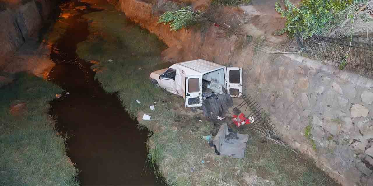 Kırıkkale’de otomobil dereye uçtu!