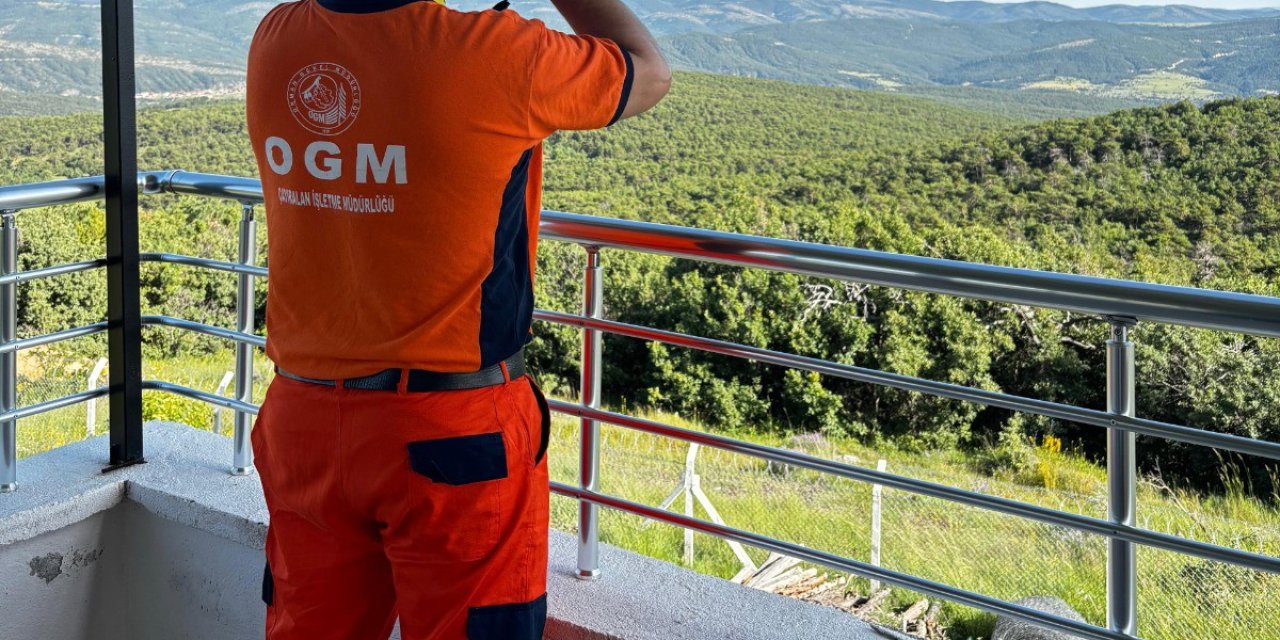 Yozgat’ta yangınlara karşı ormanlar gözetleniyor