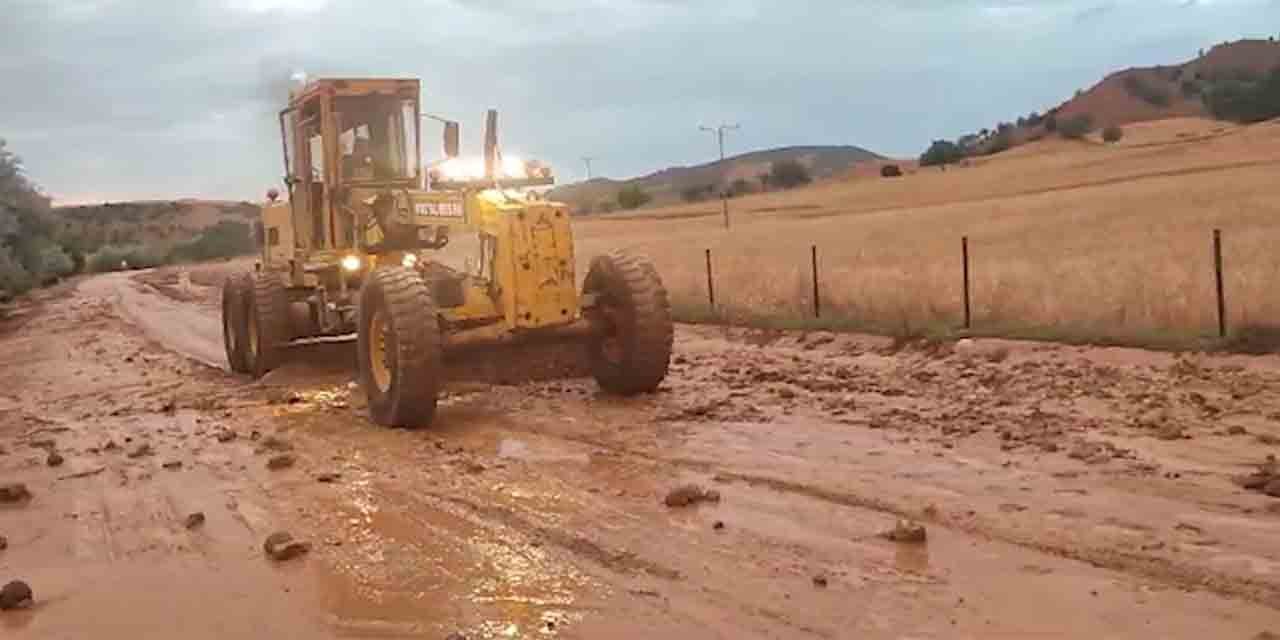 Kırıkkale’de kuvvetli yağış sele neden oldu