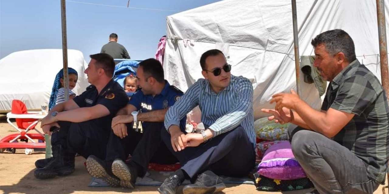 Kaymakam Kınacı’dan ekin tarlalarında ziyaret