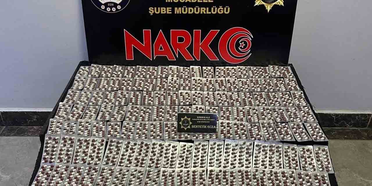 Kırıkkale'de sentetik ecza hapı ele geçirildi