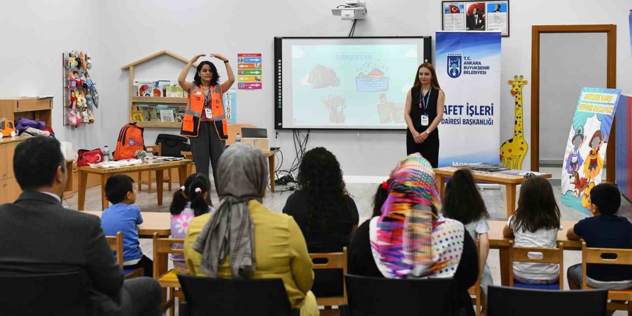 Ankara Büyükşehir Belediyesinden okul öncesi çocuklara afet farkındalık eğitimi