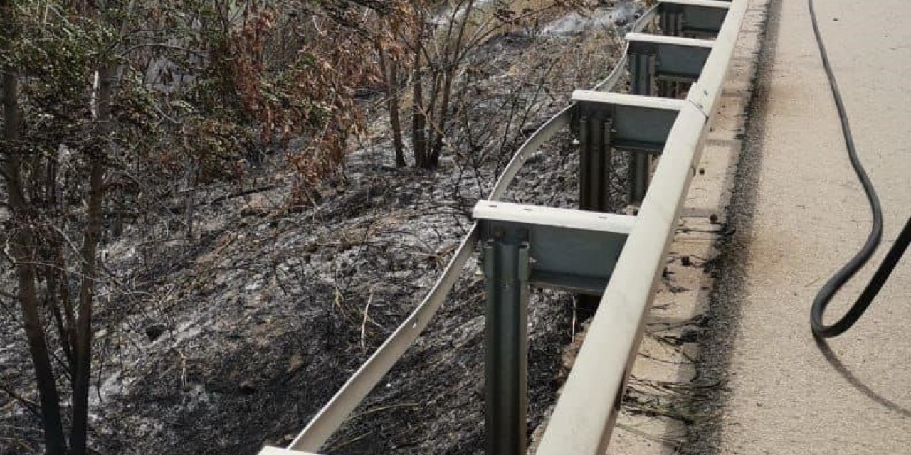 Çankırı’da çıkan ot yangını kısa sürede söndürüldü