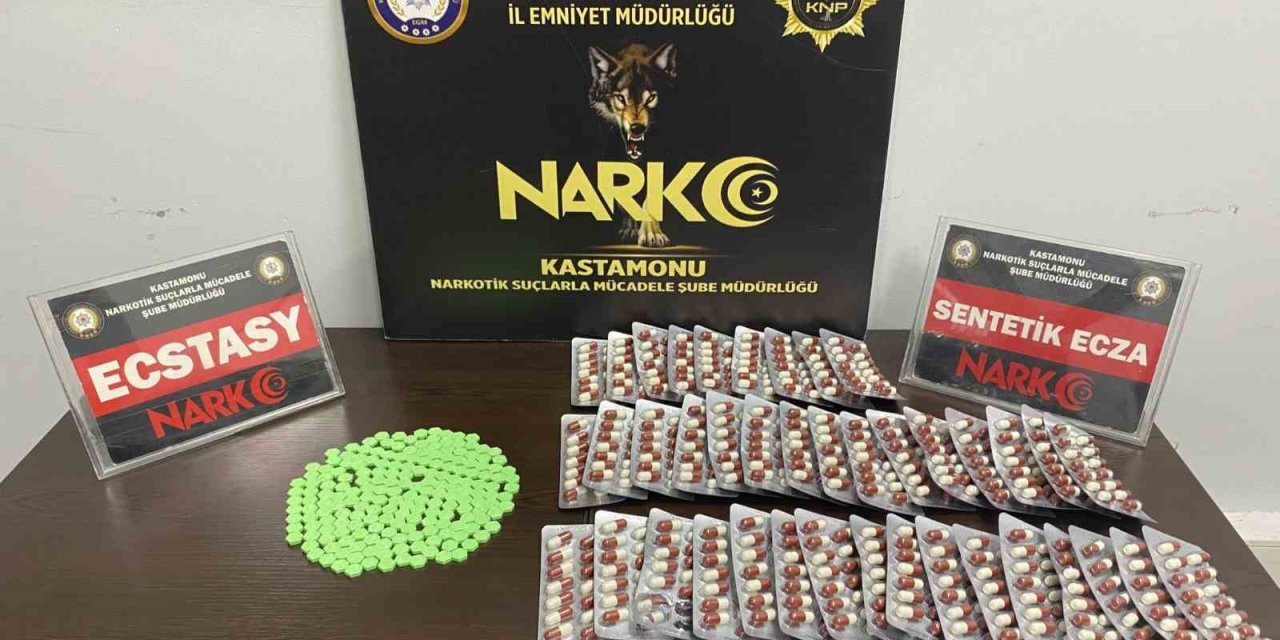 Kastamonu’da çok sayıda uyuşturucu hap ele geçirildi: 1 tutuklama