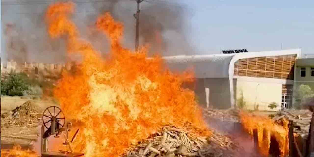 Kırıkkale'de kereste atölyesinde yangın
