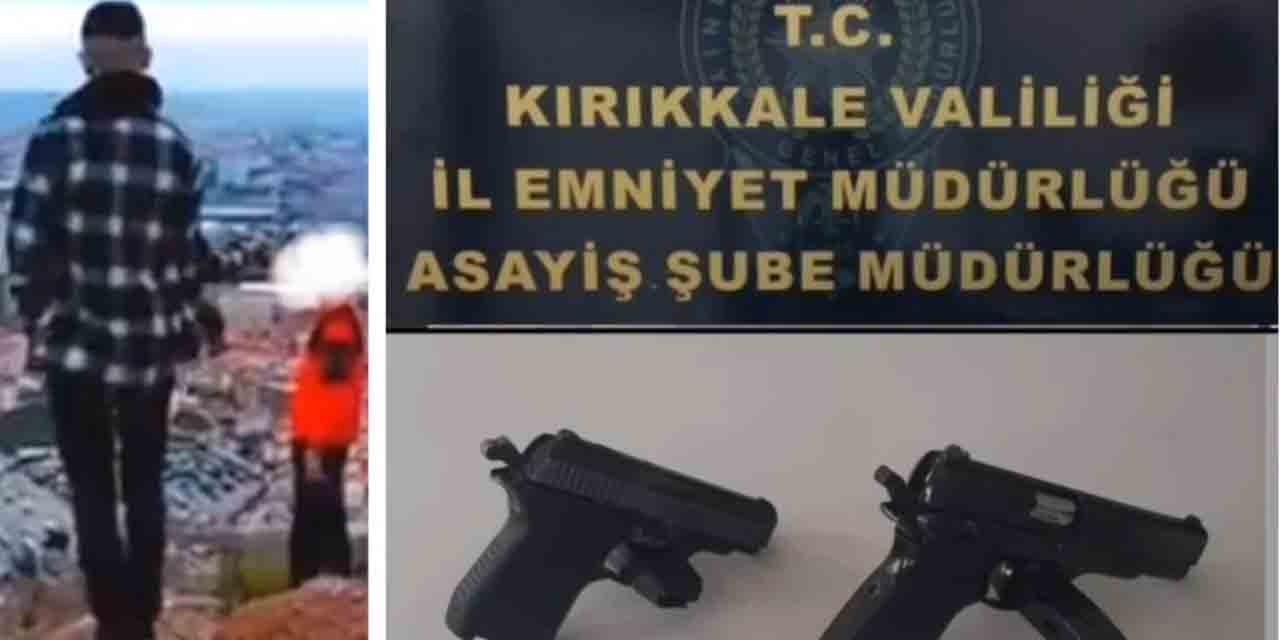 Silahlı fotoğraf paylaştı, SİBER polislere yakalandı!