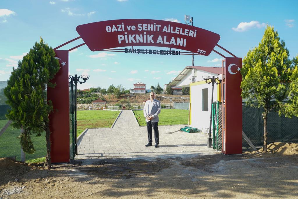 Şehit ve Gazi yakınları için piknik parkı